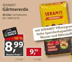 Sonderpreis Baumarkt SERAMIS Gärtnererde Angebot
