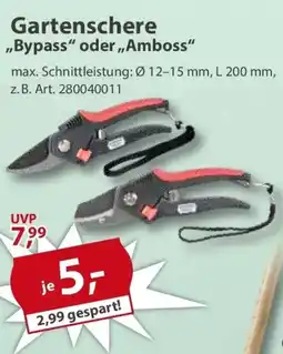 Sonderpreis Baumarkt Gartenschere ,,Bypass" oder,,Amboss" Angebot