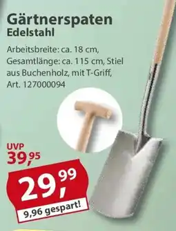 Sonderpreis Baumarkt Gärtnerspaten Edelstahl Angebot