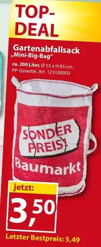 Sonderpreis Baumarkt Gartenabfallsack ,,Mini-Big-Bag" Angebot