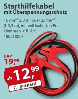 Sonderpreis Baumarkt Starthilfekabel mit Überspannungsschutz Angebot