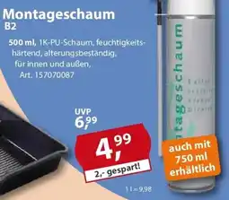 Sonderpreis Baumarkt Montageschaum B2 Angebot