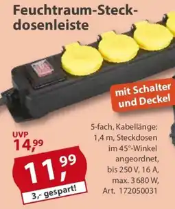 Sonderpreis Baumarkt Feuchtraum-Steckdosenleiste Angebot