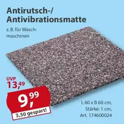 Sonderpreis Baumarkt Antirutsch-/ Antivibrationsmatte Angebot