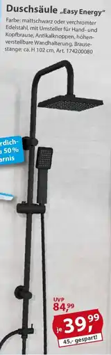 Sonderpreis Baumarkt Duschsäule,,Easy Energy" Angebot