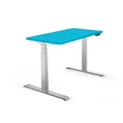 Netto Marken-Discount Schaff Elektrisch Höhenverstellbarer Schreibtisch REC 120x60 cm Blau120x60 Angebot