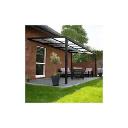 Netto Marken-Discount HOME DELUXE Terrassenüberdachung SOLIS DELUXE - 290 x 295 x cm Grau Angebot