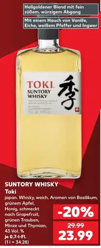 Kaufland SUNTORY WHISKY Toki Angebot