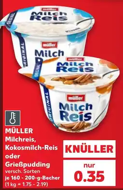Kaufland MÜLLER Milchreis Angebot