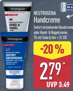 Aldi Nord Neutrogena Handcreme Angebot