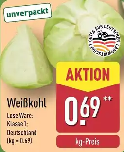 Aldi Nord Weißkohl Angebot