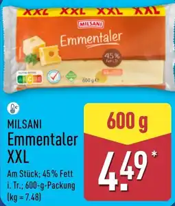Aldi Nord MILSANI Emmentaler XXL Angebot