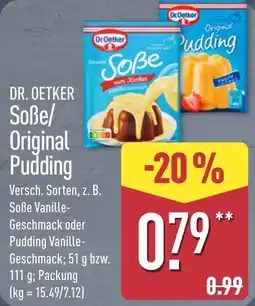 Aldi Nord DR. OETKER Soße/Original Pudding Angebot