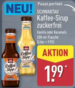 Aldi Nord Schwartau Kaffee-Sirup zuckerfrei Angebot