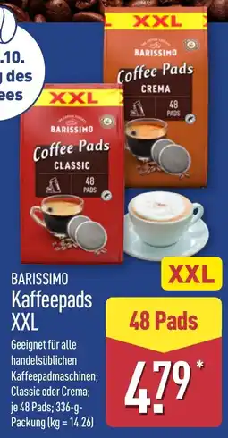 Aldi Nord BARISSIMO Kaffeepads XXL Angebot