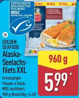 Aldi Nord GOLDEN SEAFOOD Alaska-Seelachsfilets XXL Angebot