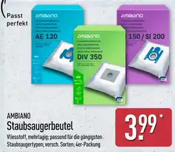 Aldi Nord AMBIAINO Staubsaugerbeutel Angebot