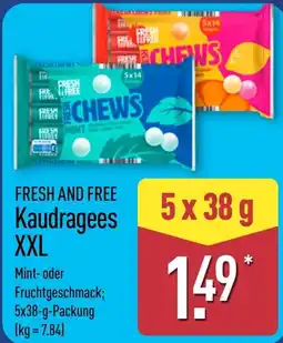 Aldi Nord Fresh and Free Kaudragees XXL Angebot