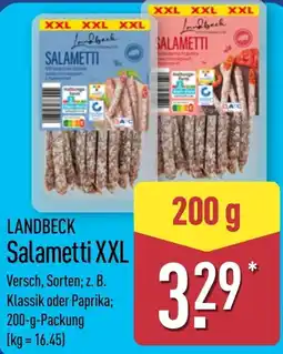 Aldi Nord LANDBECK Salametti XXL Angebot