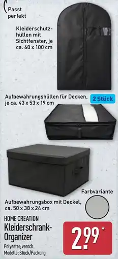 Aldi Nord HOME CREATION Kleiderschrank-Organizer Angebot
