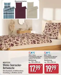 Aldi Nord NOVITESSE Winter-Seersucker-Bettwäsche Angebot