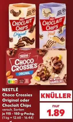 Kaufland Nestlé Choco Crossies oder Choclaits Chips Angebot