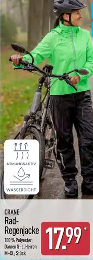 Aldi Nord CRANE Rad-Regenjacke Angebot
