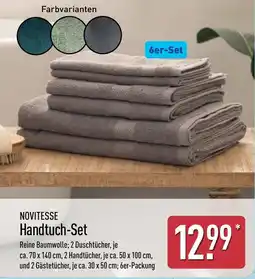 Aldi Nord NOVITESSE Handtuch-Set Angebot
