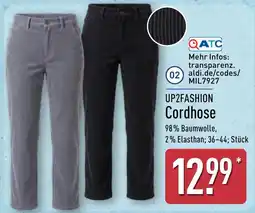 Aldi Nord UP2FASHION Cordhose Angebot
