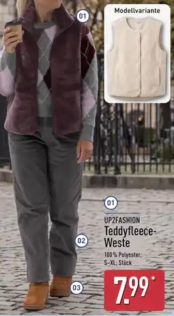 Aldi Nord UP2FASHION Teddyfleece-Weste Angebot