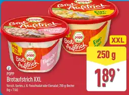 Aldi Nord POPP Brotaufstrich XXL Angebot