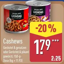Aldi Nord Trader Joe's Cashews Angebot
