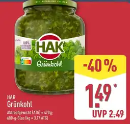 Aldi Nord HAK Grünkohl Angebot