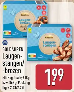 Aldi Nord GOLDÄHREN Laugen-stangen/-brezen Angebot