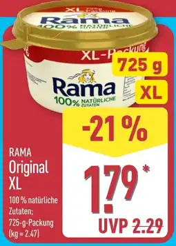 Aldi Nord Rama Original XL Angebot
