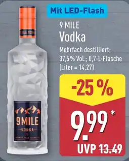 Aldi Nord 9 MILE Vodka Angebot