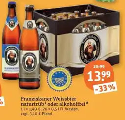 tegut Franziskaner Weissbier Angebot
