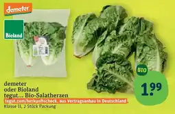 tegut demeter oder Bioland tegut... Bio-Salatherzen Angebot