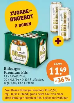 tegut Bitburger Premium Pils Angebot