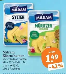 tegut Milram Käsescheiben Angebot