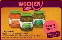 tegut Zwei Gläser tegut... Gemüsekonserven Angebot