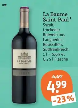 tegut La Baume Saint-Paul Syrah Angebot