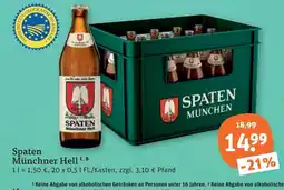 tegut Spaten Münchner Hell Angebot