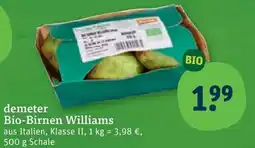 tegut demeter Bio-Birnen Williams Angebot