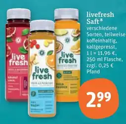 tegut livefresh Saft Angebot