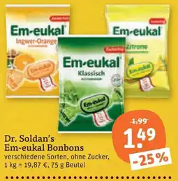tegut Dr. Soldan's Em-eukal Bonbons Angebot