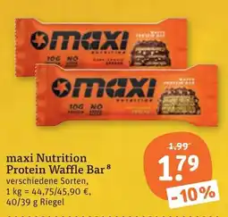 tegut maxi Nutrition Protein Waffle Bar Angebot