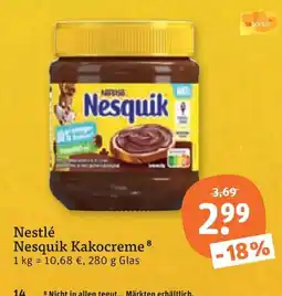 tegut Nestlé Nesquik Kakocreme Angebot