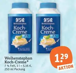 tegut Weihenstephan Koch-Creme Angebot