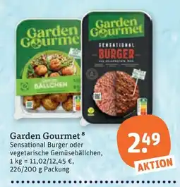 tegut Garden Gourmet Sensational Burger oder vegetarische Gemüsebällchen Angebot